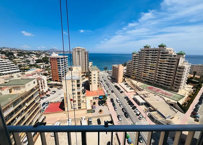 Calpe Apartamento Con Vistas Al Mar Impresionantes A 5 Min De La Playa Aire Wifi Parking Comunitario